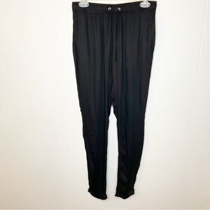 Onia Black Cuffed Pants Size Small 100% Viscose Women’s